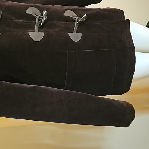 Women's Dark Brown Toggle Coat - Picture 7 of 9